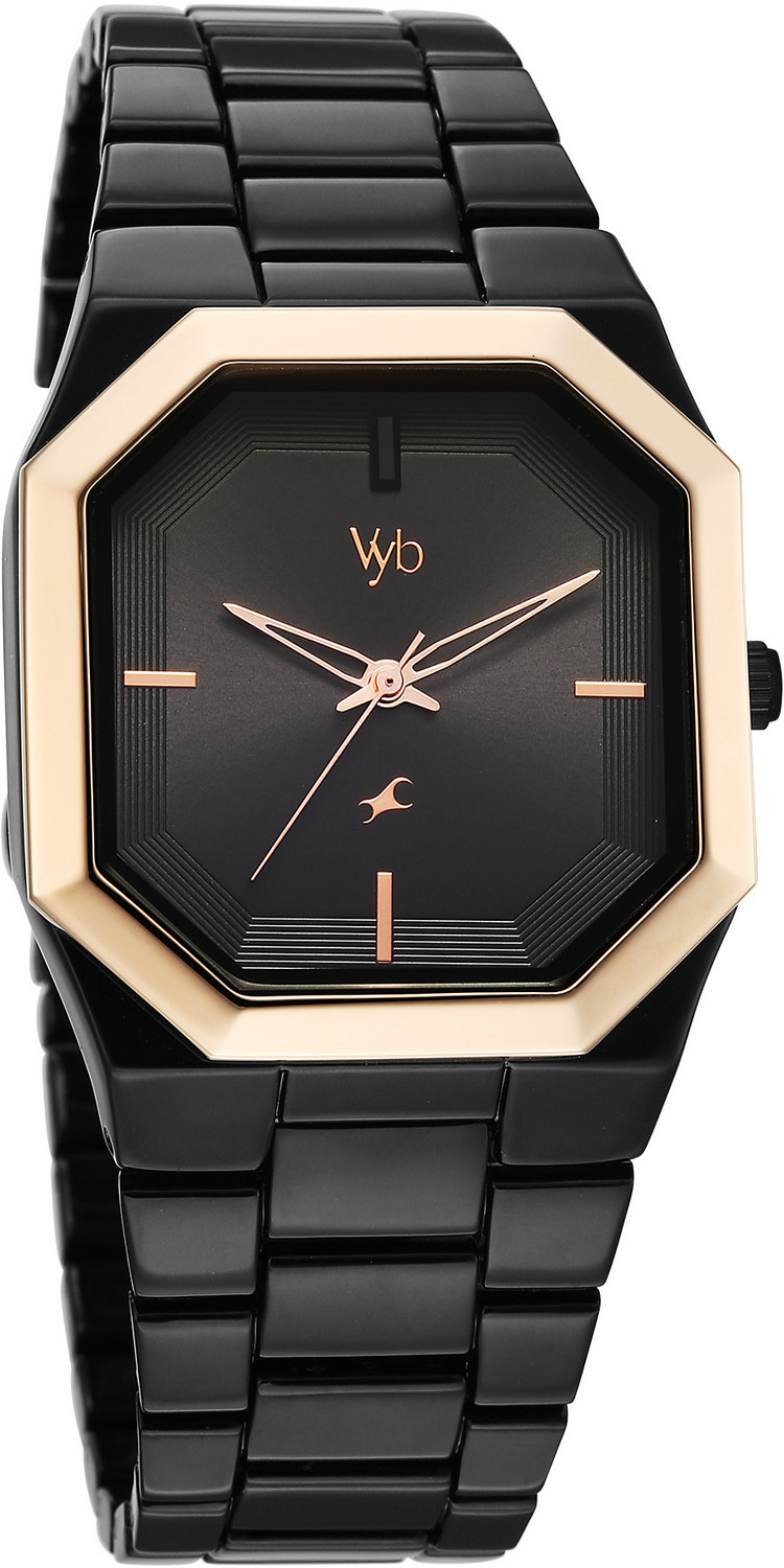 Image of Fastrack Vyb Pioneer Fastrack Vyb Pioneer Quartz Black Dial Black Strap Analog Watch - For Men