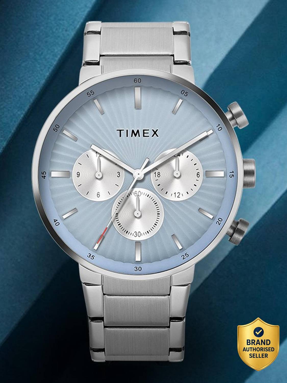 Timex TWEG28400 Dual Time Blue Dial Men's Watch - Image 1