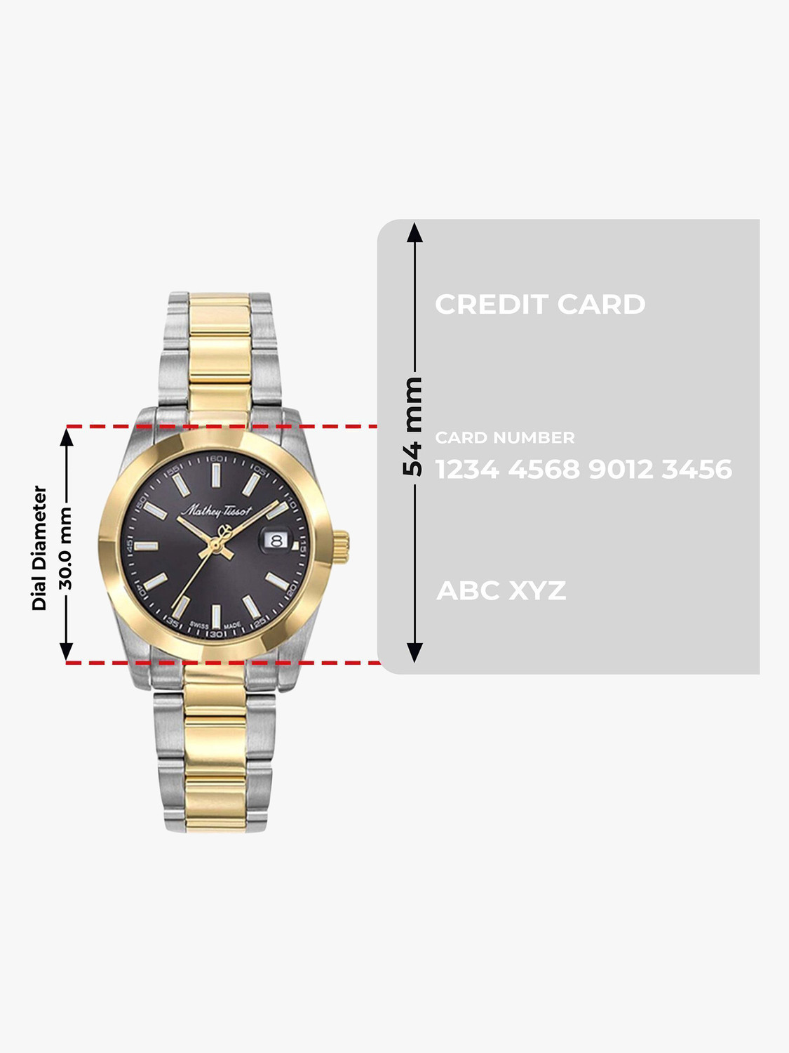 Image of Mathey-Tissot D450BN Swiss Made Quartz Black Dial Analog Watch - For Women