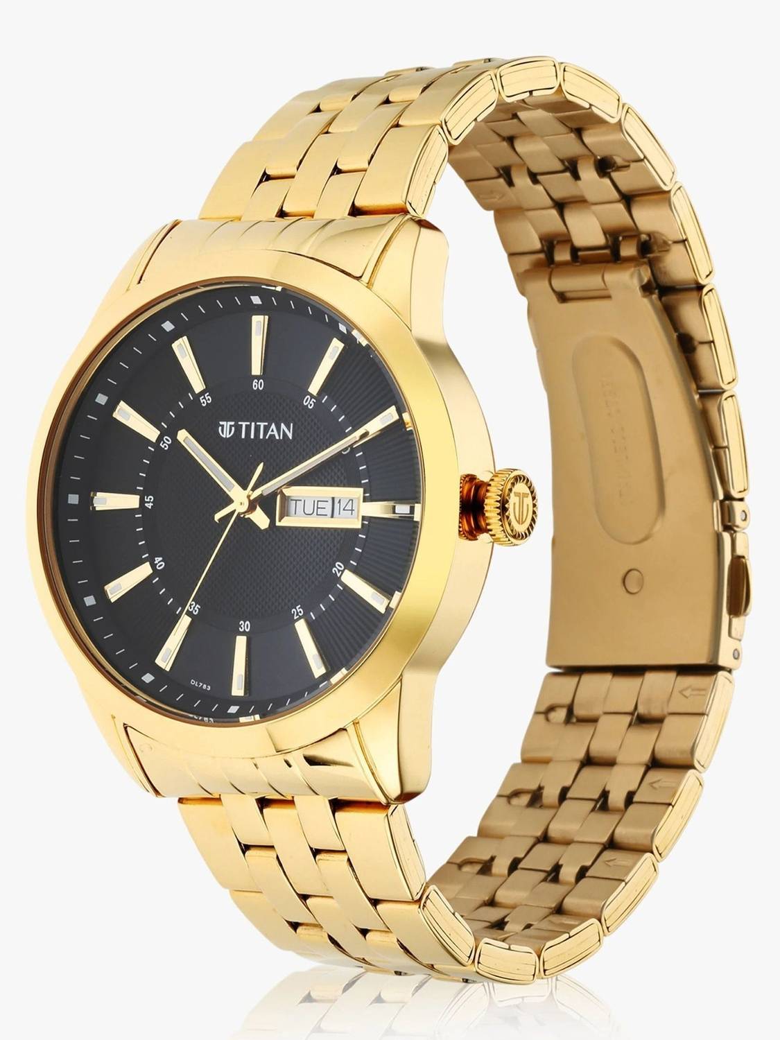 Titan Regalia Black Dial Gold Stainless Steel Watch - Image 5