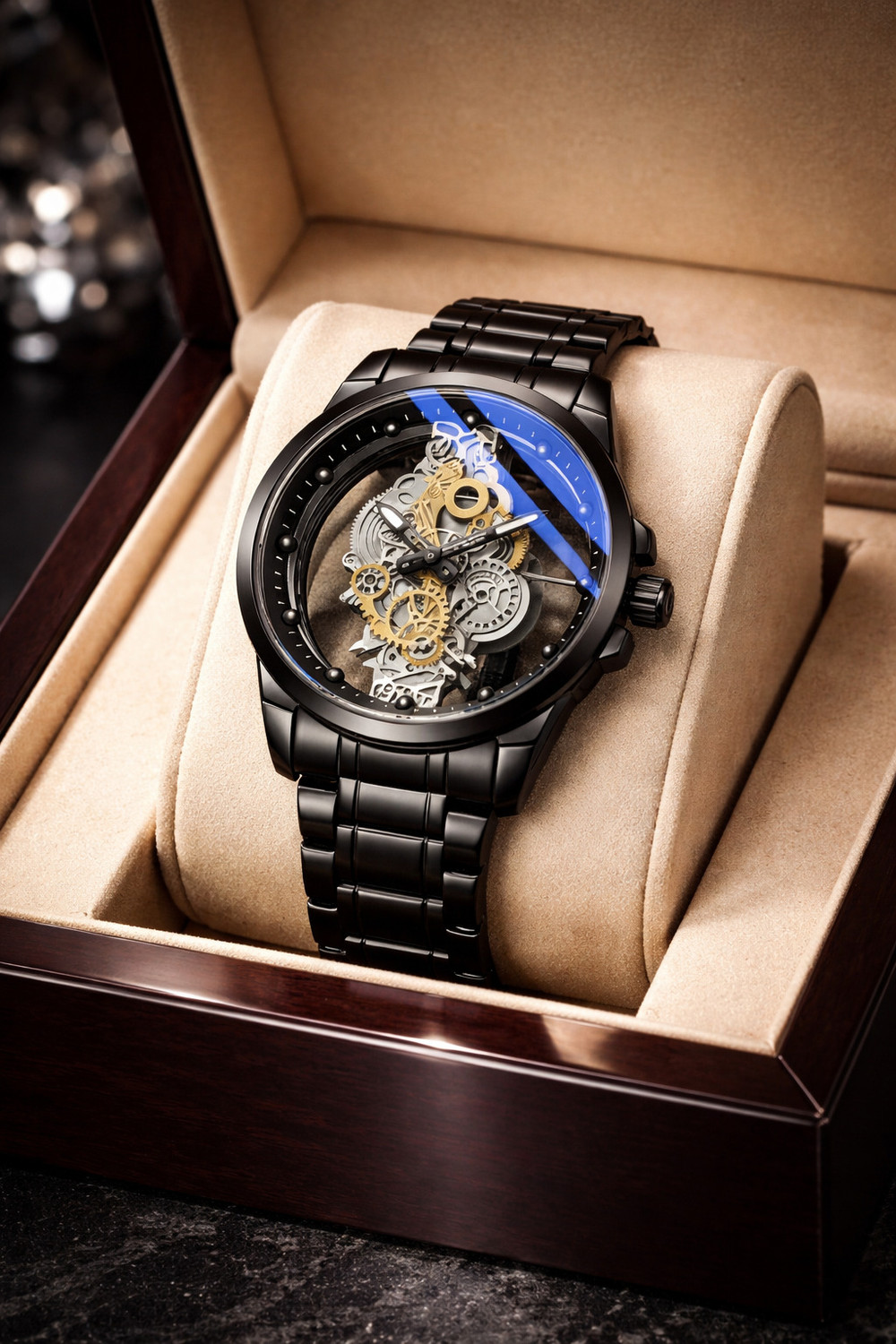 Image of YARA Premium Skeleton Dial Watch For Men v 7411001 Analog Watch - For Men
