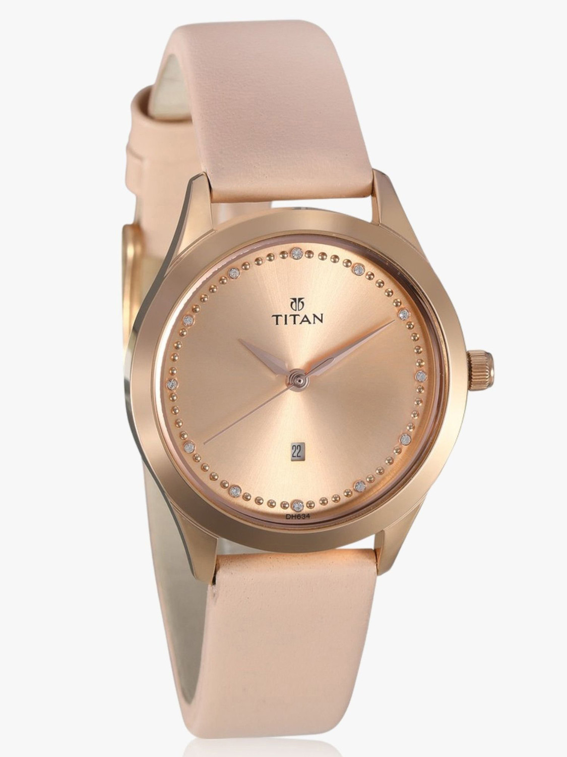Image of Titan NN2570WL01 LPURP Fashion Basics Analog Watch - For Women