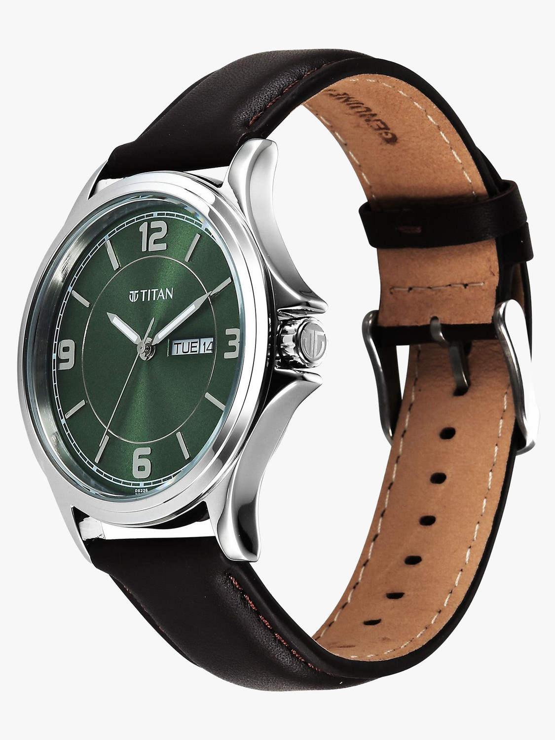 Image of Titan Neo Arabic Titan Neo Arabic Quartz Green Round Dial Men's Watch / Analog Watch - For Men