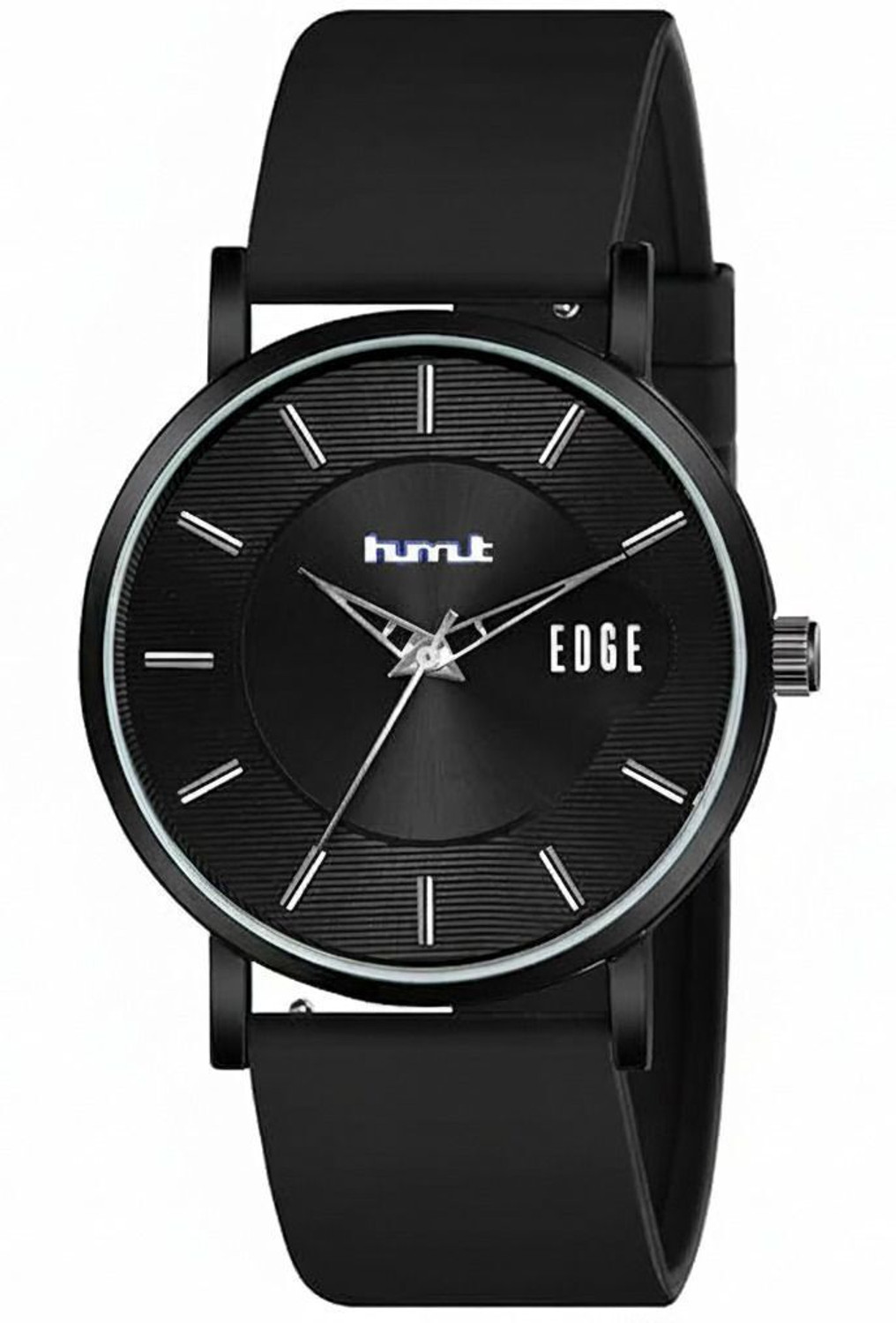 Image of Hmrt Black Dial Black Silicone Strap Analog Watch - For Men