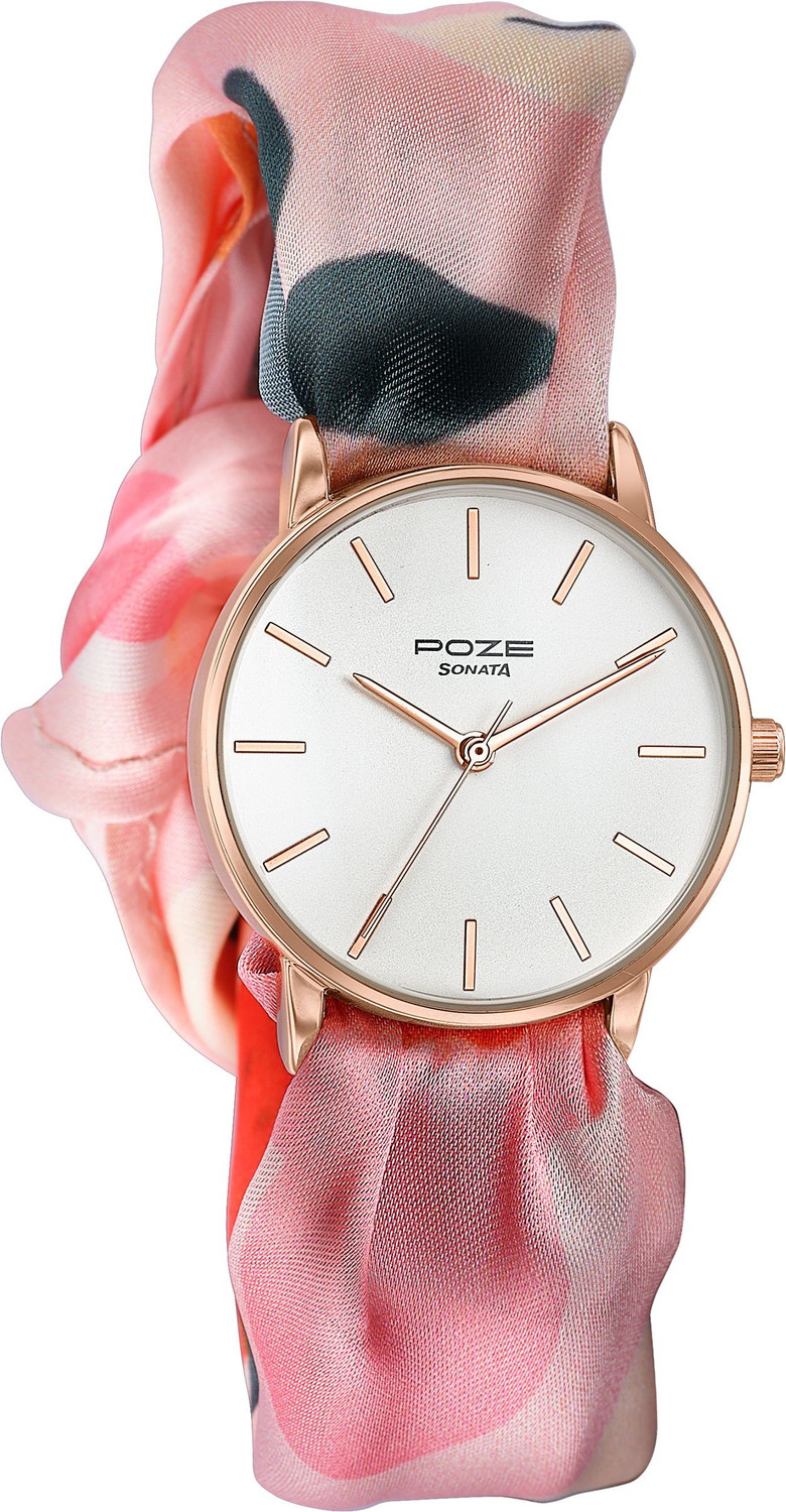 Image of SONATA drop 5 from Poze Sonata Poze Summer Blooms Quartz White Round Dial Women's Watch Analog Watch - For Women