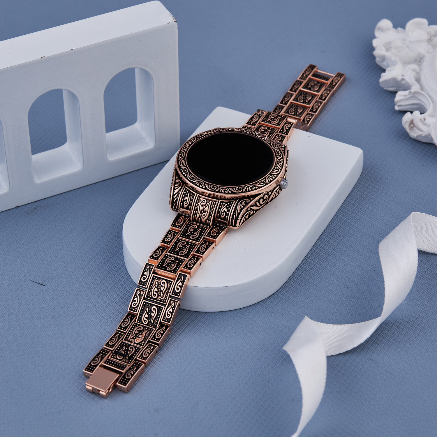 Image of GC PREMIUM JEWELLERY Premium Quality Rose Gold LED Touch Screen Digital Display Watch For Girls /Women Rose Gold Digital Watch - For Women