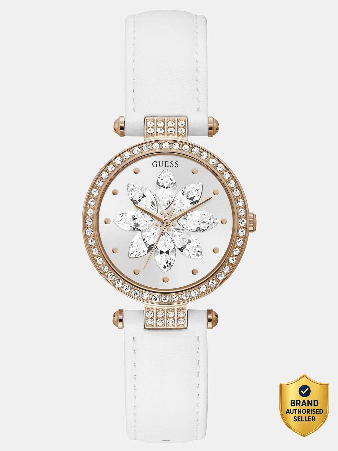 Image of GUESS Guess Analog White Dial Women's Watch GW0382L3 White Dial Analog Watch - For Women