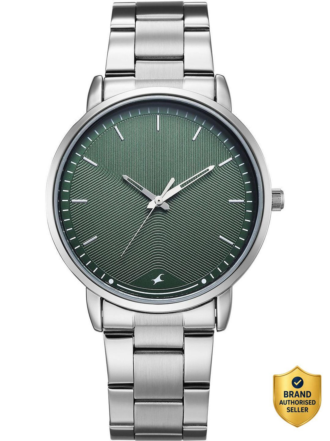 Image of Fastrack Stunners X Fastrack Stunners X Quartz Drk Green Dial Steel Stainless steel Strap Analog Watch - For Men