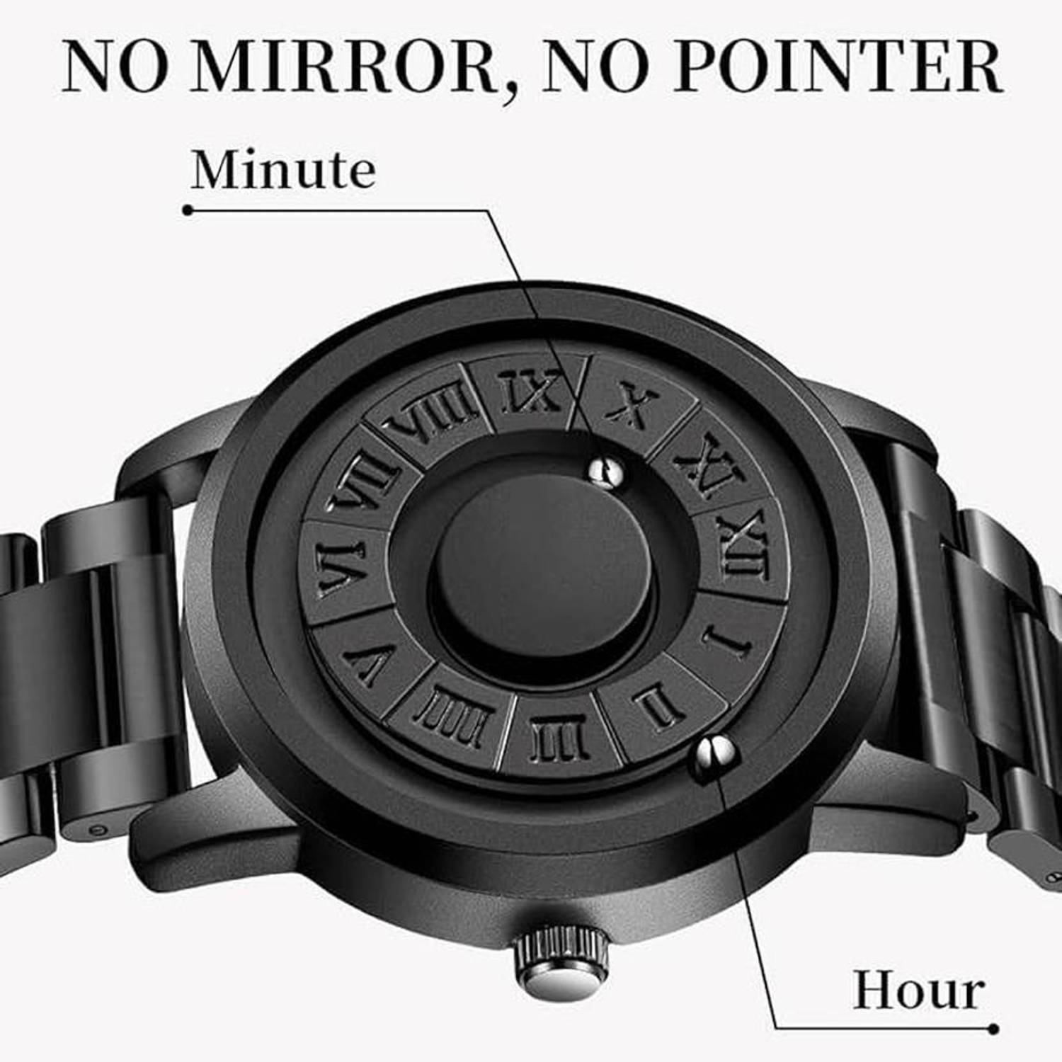 VILANTE_SWISS All Black Magnetic Ball Watch - Men - Image 4