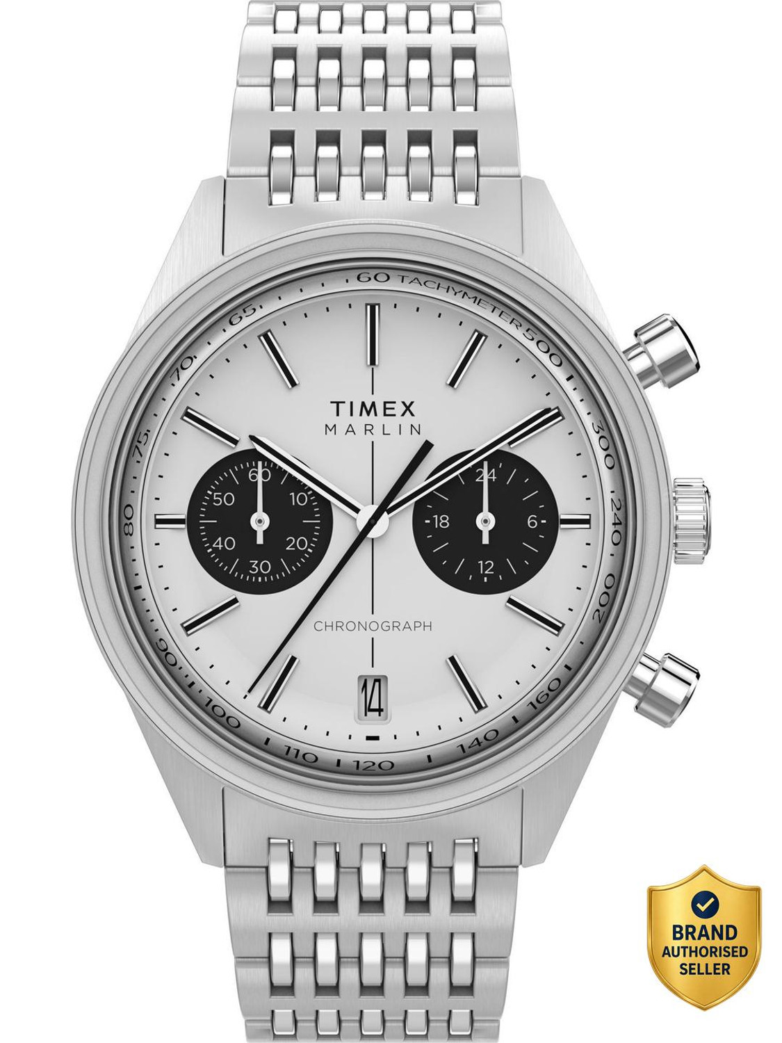 Image of TIMEX TW2Y24600IK Marlin Round 40mm Silver Dial Analog Watch - For Men