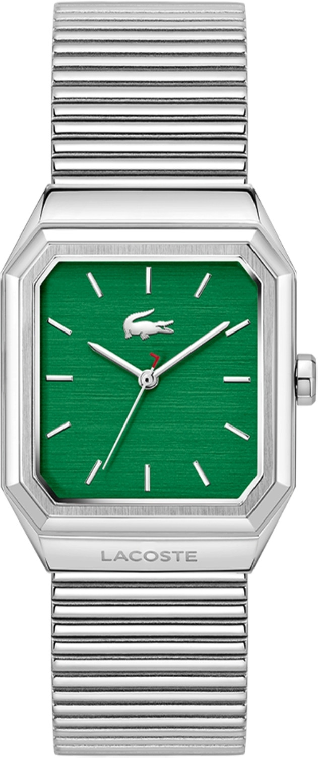 Image of LACOSTE RENE Lacoste Rene Qtz Basic Green Rectangular Dial Men's Watch-2011501 Analog Watch - For Men