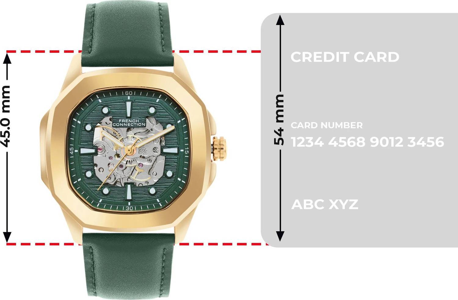French Connection FCA13NL Automatic Watch Men Green - Image 5