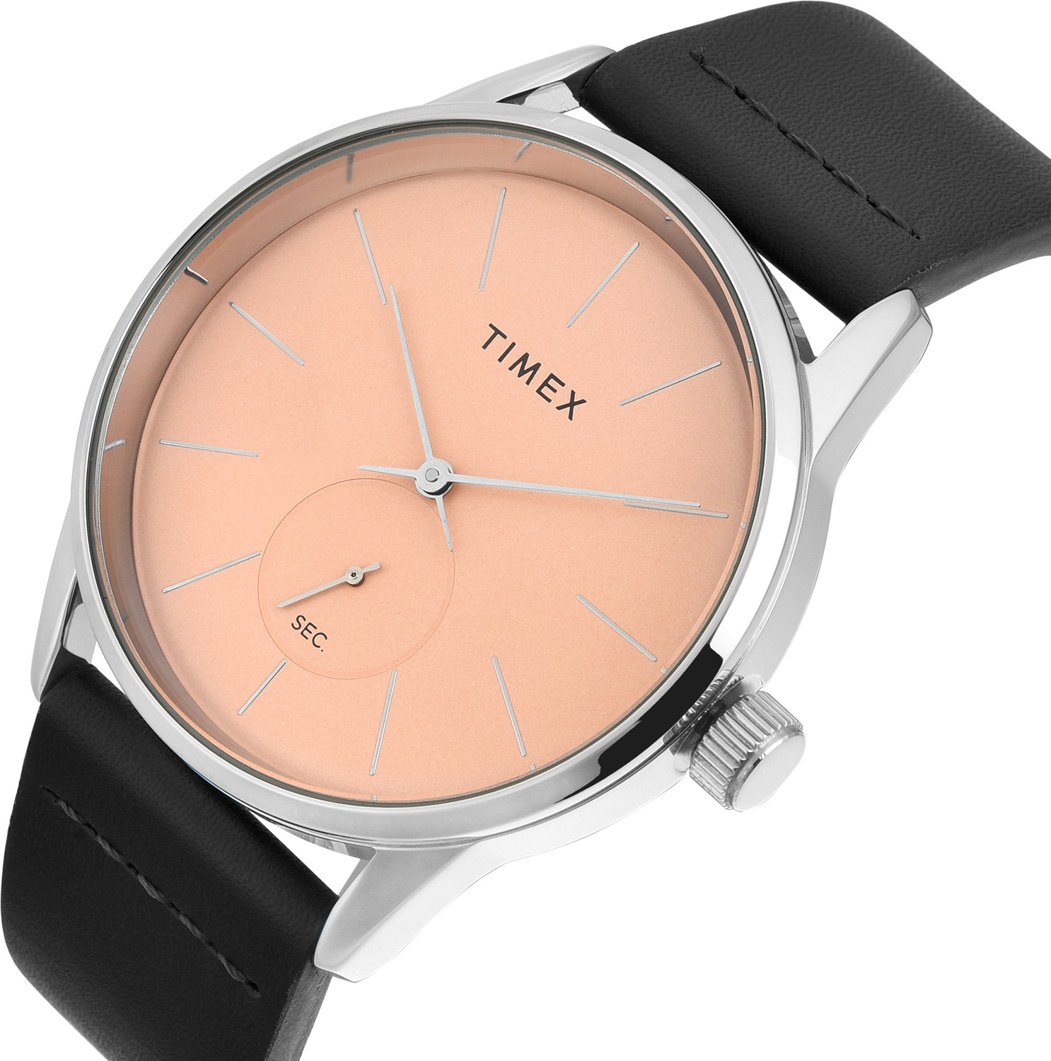 Image of TIMEX TWEG25504 Trendline Round 41mm Peach Dial Analog Watch - For Men