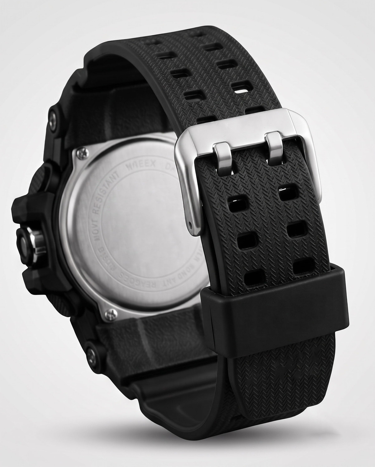 Image of TERIZLA Sport Analog Digital Dual Time Multifunction Mud Resistance Watch Analog-Digital Watch - For Men Rugged Military Wristwatch with Chronograph, Alarm, and Luminous Display