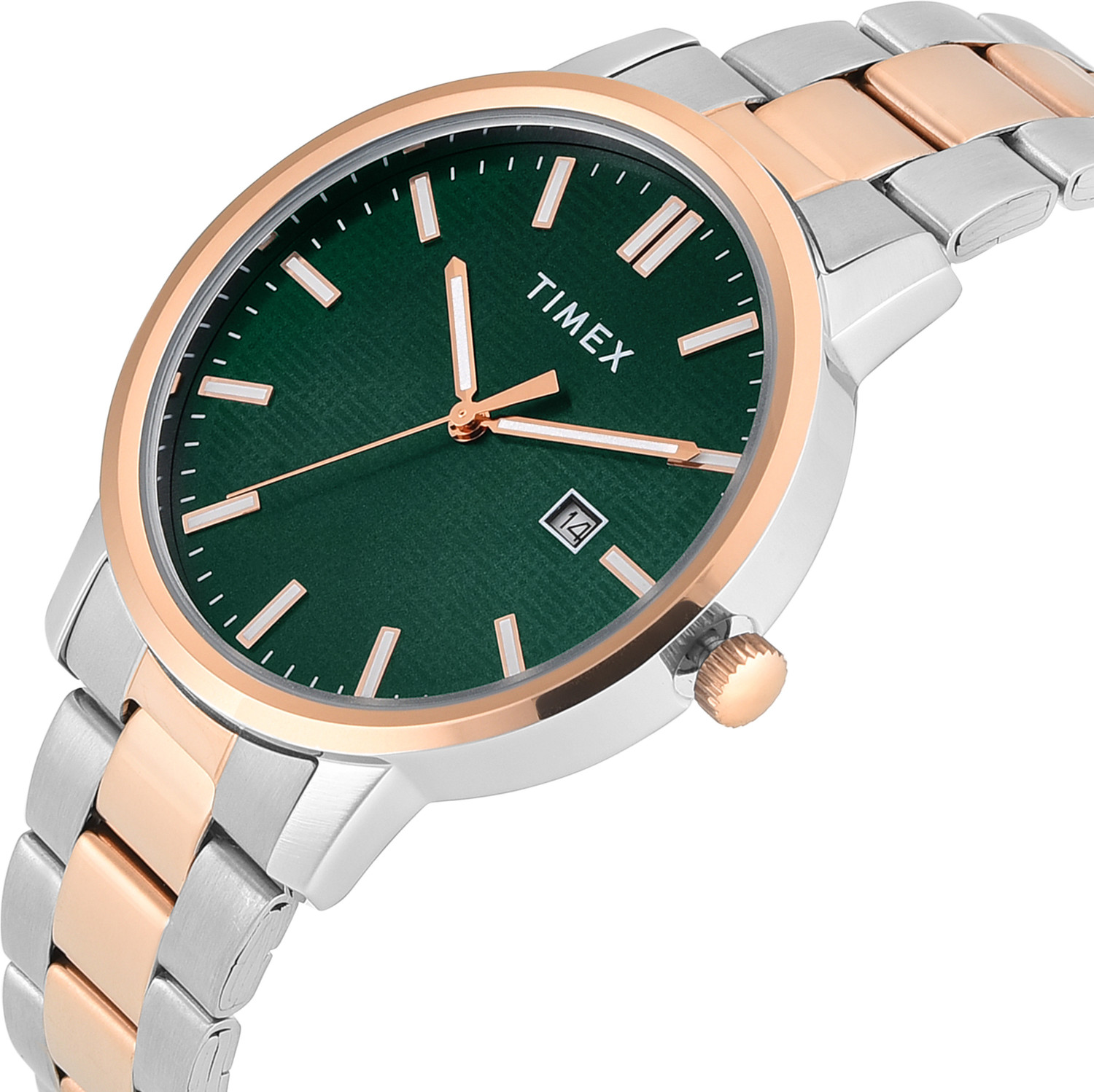 Image of TIMEX Green Date Dial Analog Watch - For Men
