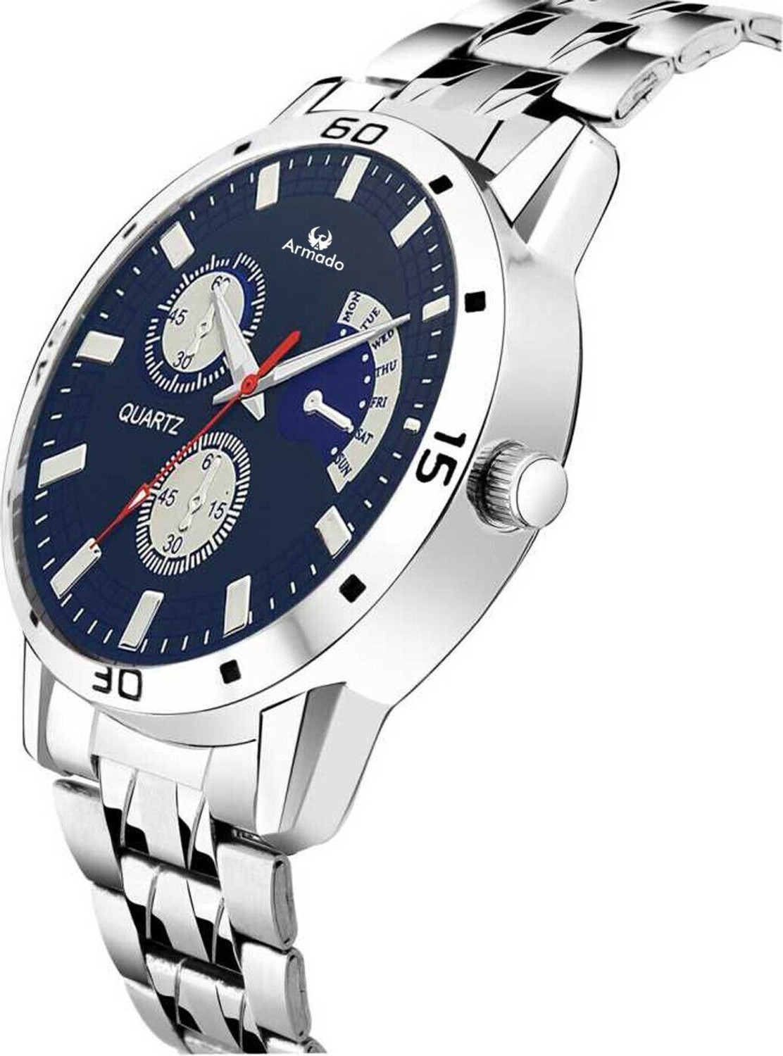 Image of ShopGlobal 710-BLU 2024-64 Analog Watch - For Men