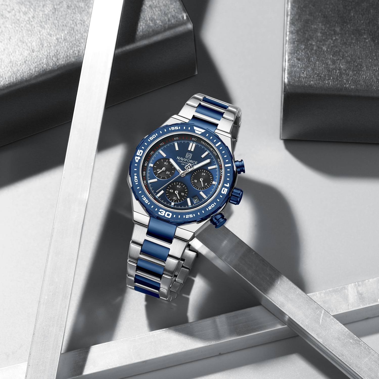 Alix Unique Charm Multifunctional Dial Luminous Waterproof High-Quality Quartz Analog Watch  - For Men