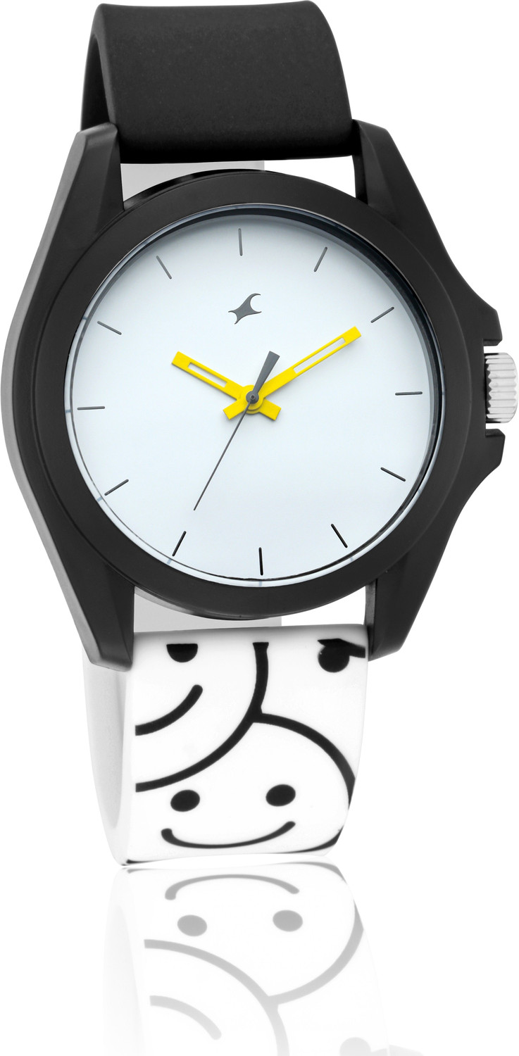 Image of Fastrack 68011PP05W TEES -Hashtag Analog Watch - For Men & Women