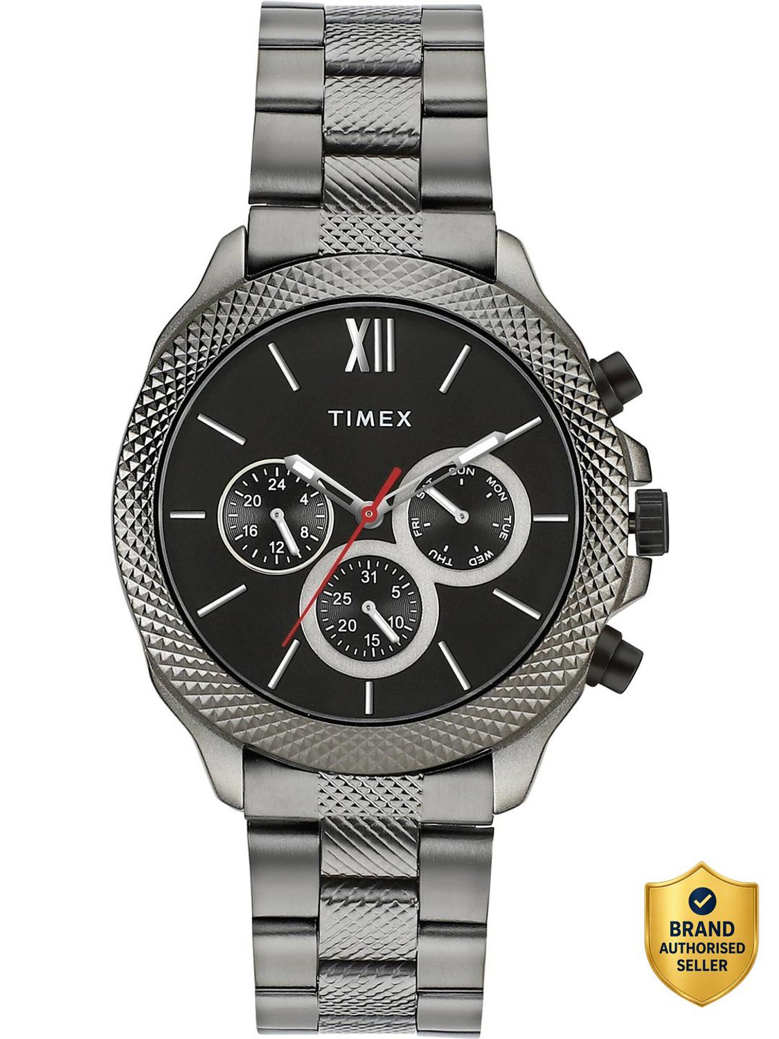 TIMEX Multi Function Black Dial Analog Watch  - For Men