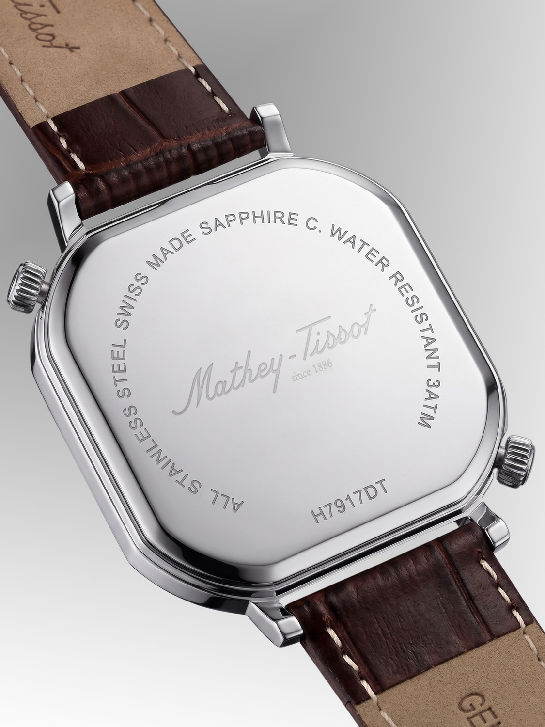 Image of Mathey-Tissot Monsoon Dual-Time Swiss Made Quartz Silver Dial Analog Watch - For Men