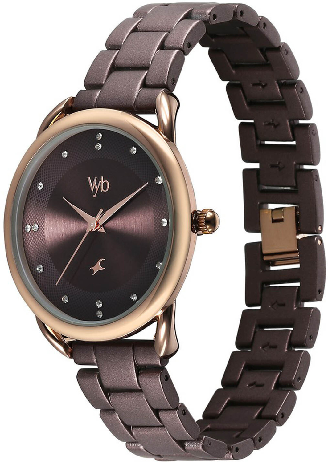 Image of Fastrack Vyb Charmer Quartz Analog Brown Dial watch for Women Analog Watch - For Women
