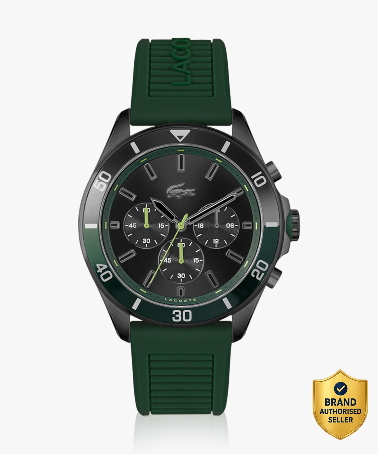 Image of LACOSTE LACOSTE TIEBREAKER Chronograph Black Round Dial Men's Watch- 2011153 TIEBREAKER Analog Watch - For Men