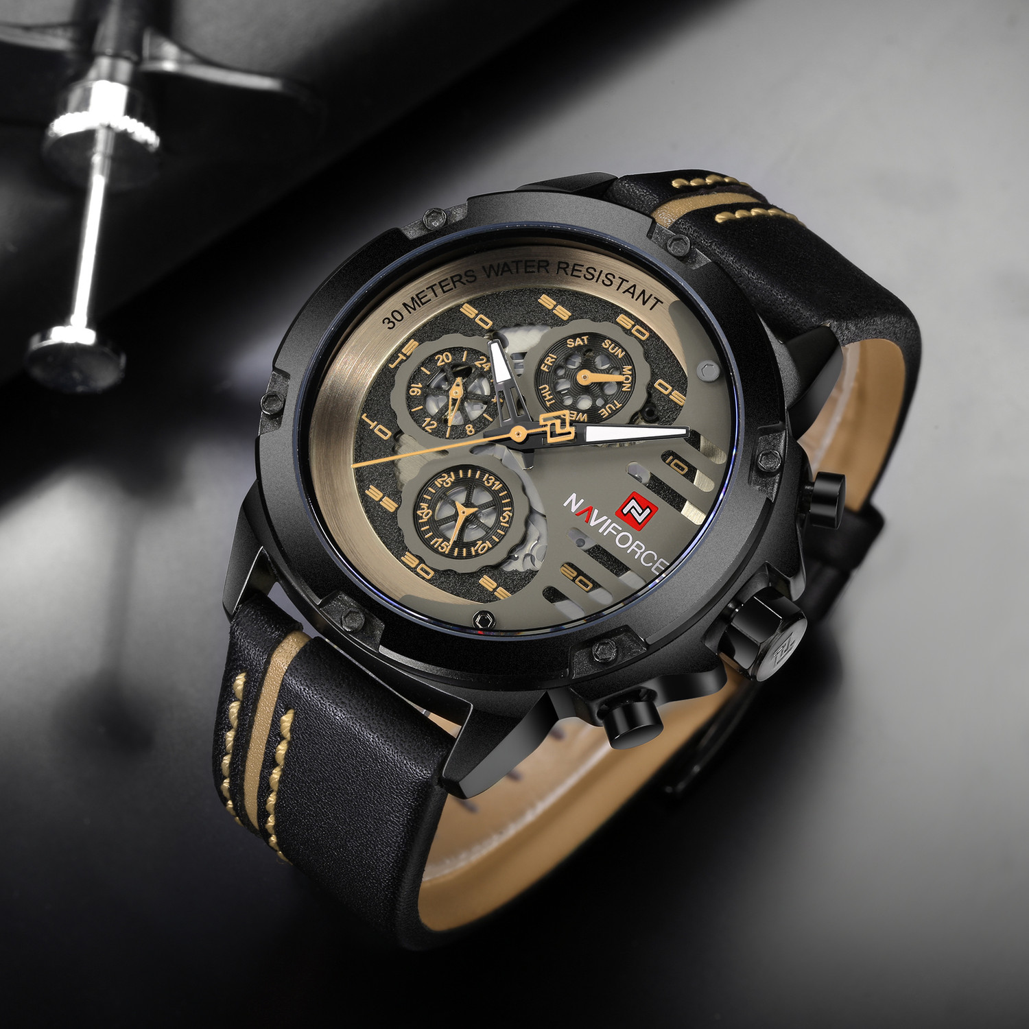 Image of NAVIFORCE NAVIFORCE 9110 NF9110 Analog Watch - For Men