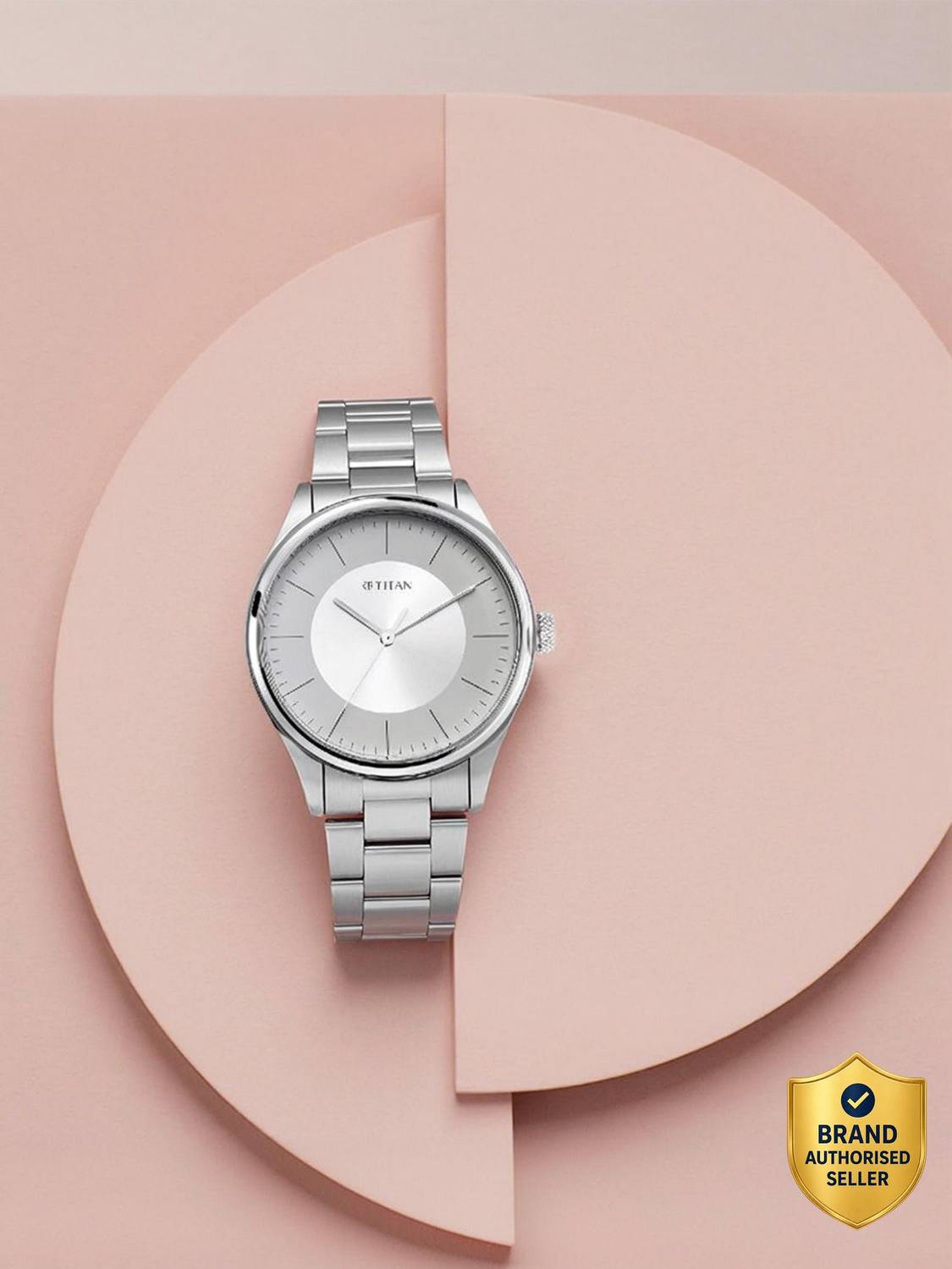 Titan Workwear Silver Dial Watch - Men - Image 1