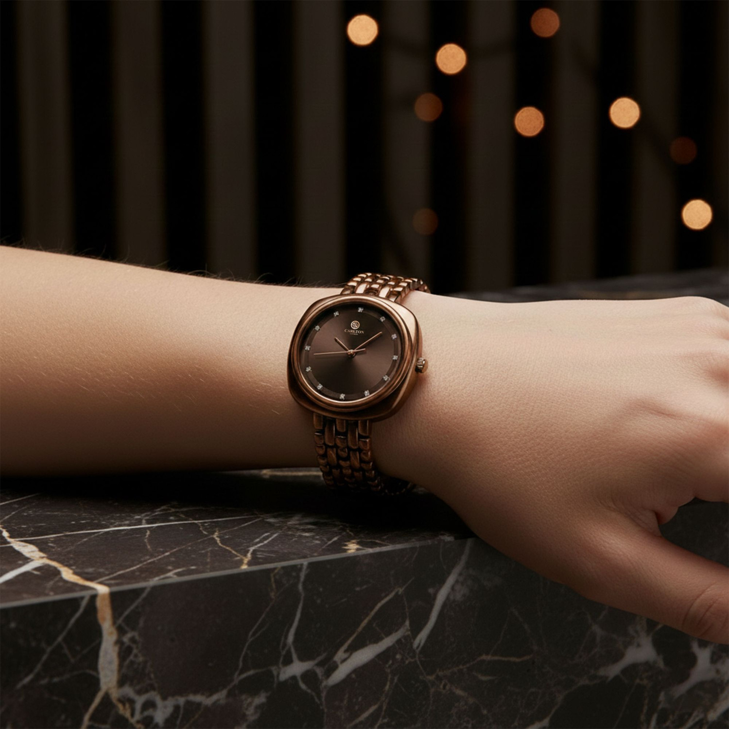 Image of CARLTON LONDON CLW-CT-66 Celeste Analog Watch - For Women