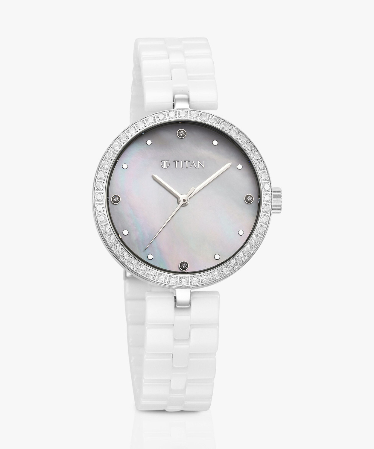 Image of Titan Purple Ceramic Analog Watch - For Women