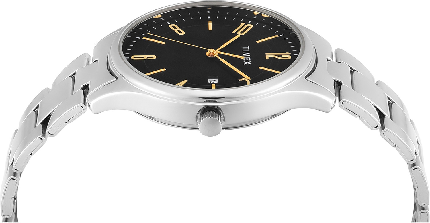 Image of TIMEX Black Date Dial Analog Watch - For Men