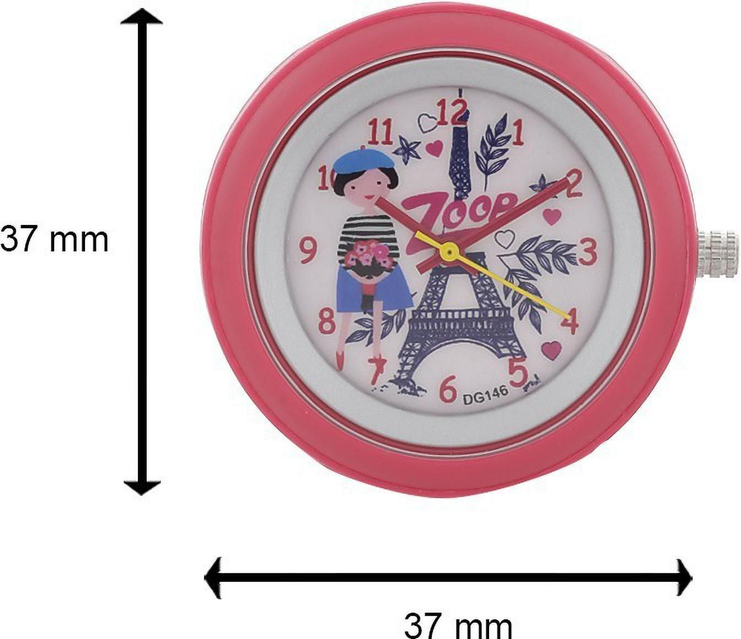 Image of Zoop byTitan NP26006PP01W Zoop Travel Quartz White Dial Red Plastic Strap Analog Watch - For Boys & Girls