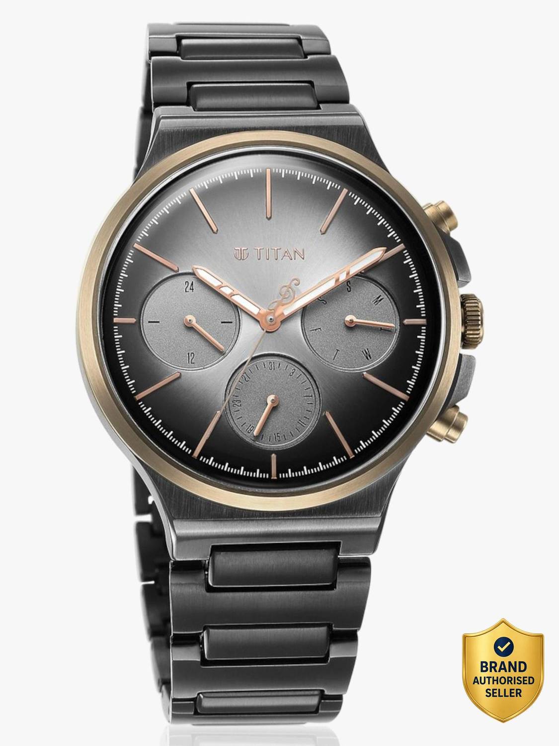 Titan 1883Km01-Dm761 Quartet Analog Watch - Men - Image 1