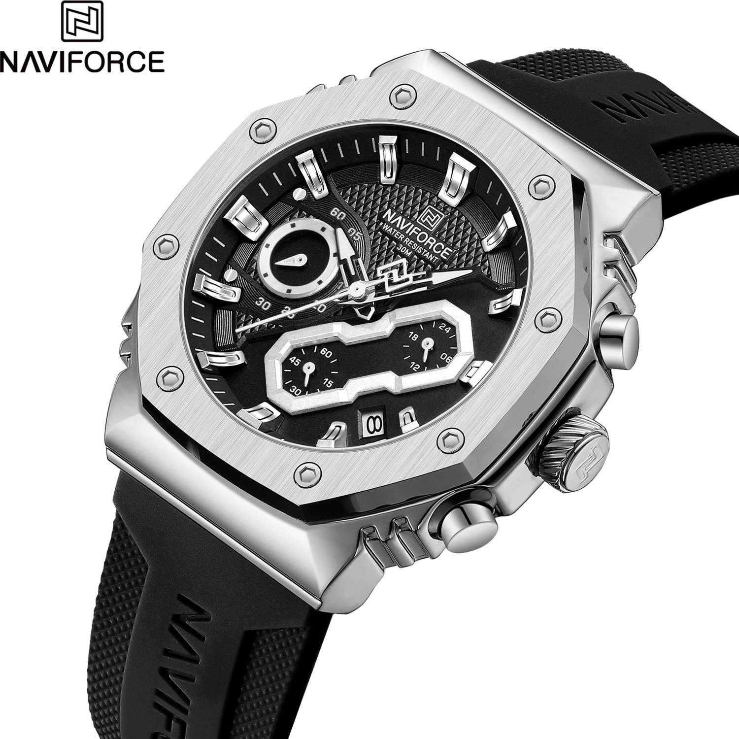 NAVIFORCE 8035 Men's Sport Quartz Chronograph Watch - Image 5