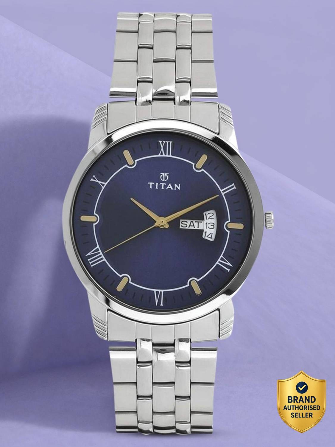 Titan Karishma Blue Dial Men's Watch - Image 1