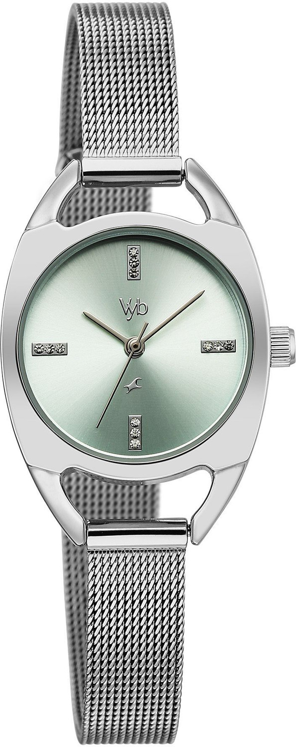 Image of Fastrack Vyb Spotlight Minimalist Quartz Dial Rose Gold Alloy Strap Analog Watch - For Women