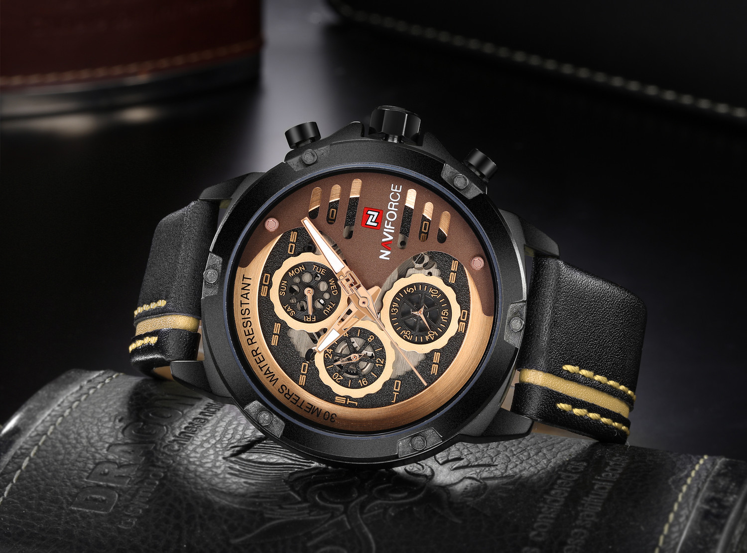 Image of NAVIFORCE NAVIFORCE 9110 NF9110 Analog Watch - For Men
