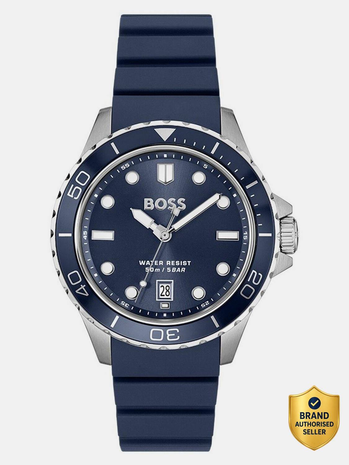 BOSS TROPER SPORT Boss Troper Sport Qtz Basic Calendar Blue Round Dial Men's Watch - 1514292 Analog Watch - For Men