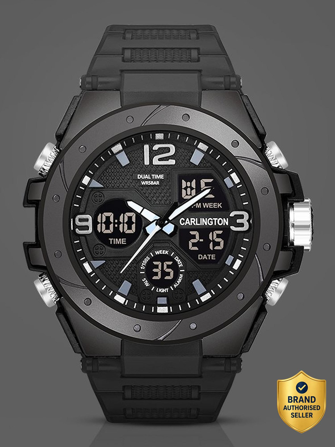 Carlington CT 9105 Black Endurance Series Analog-Digital Watch  - For Men