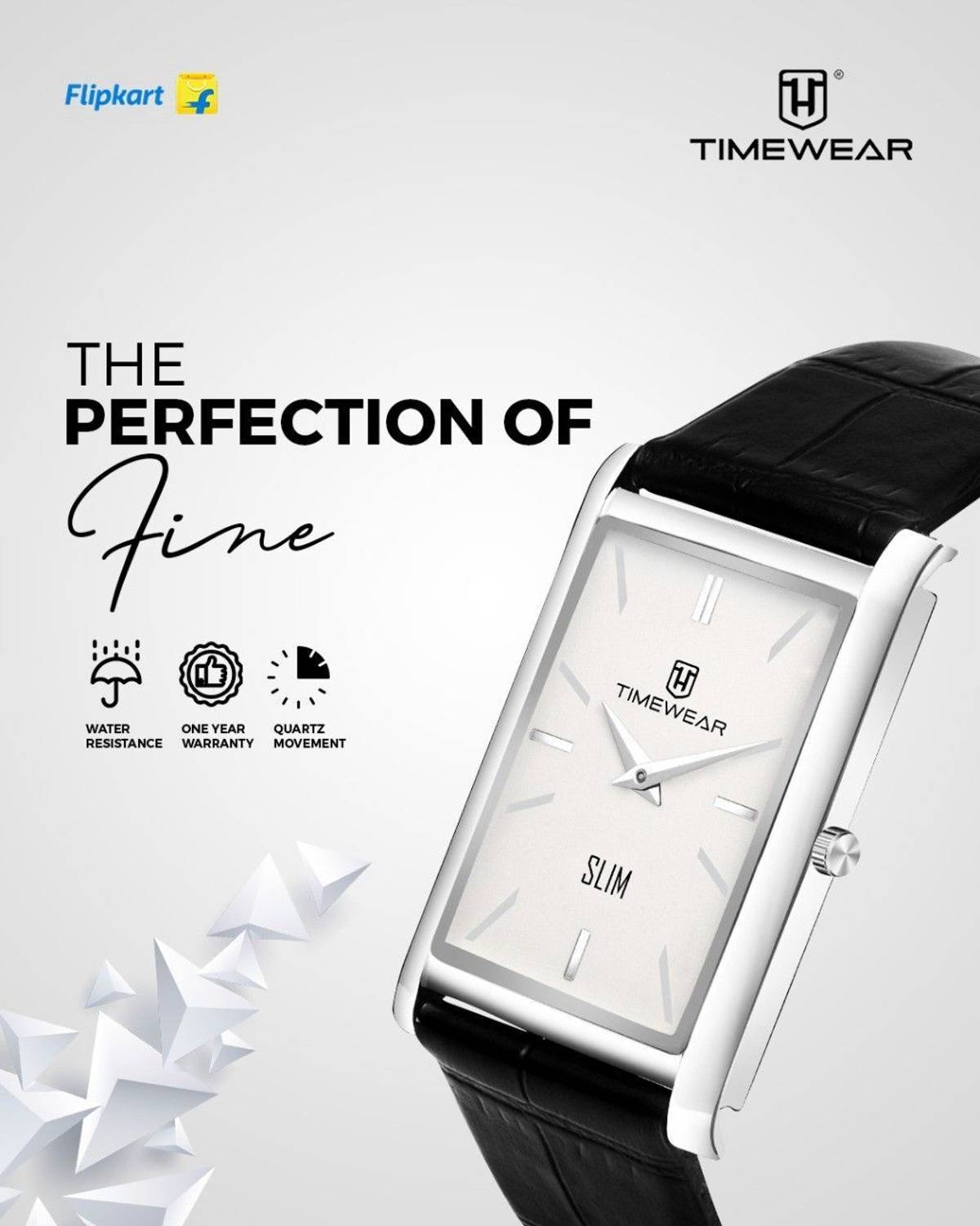 TIMEWEAR 289WDTG Slim Black Leather Watch - Men - Image 5