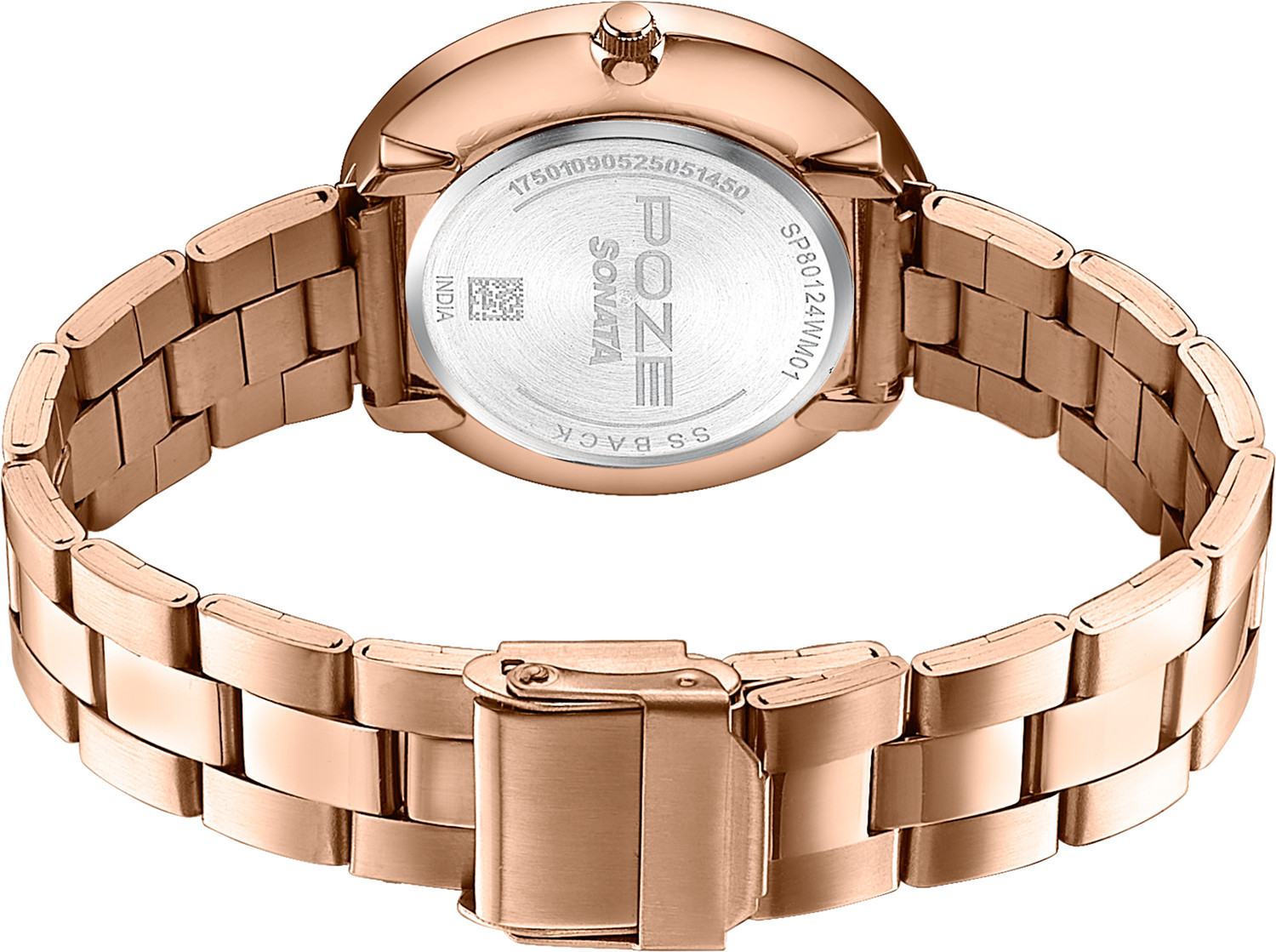Image of SONATA drop 5 from Poze Sonata Poze Crisscross Coast Quartz Pink Round Dial Women's Watch Analog Watch - For Women