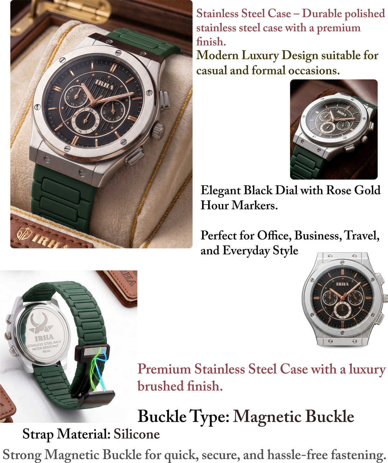 Image of IRHA Watch Analog Watch - For Men