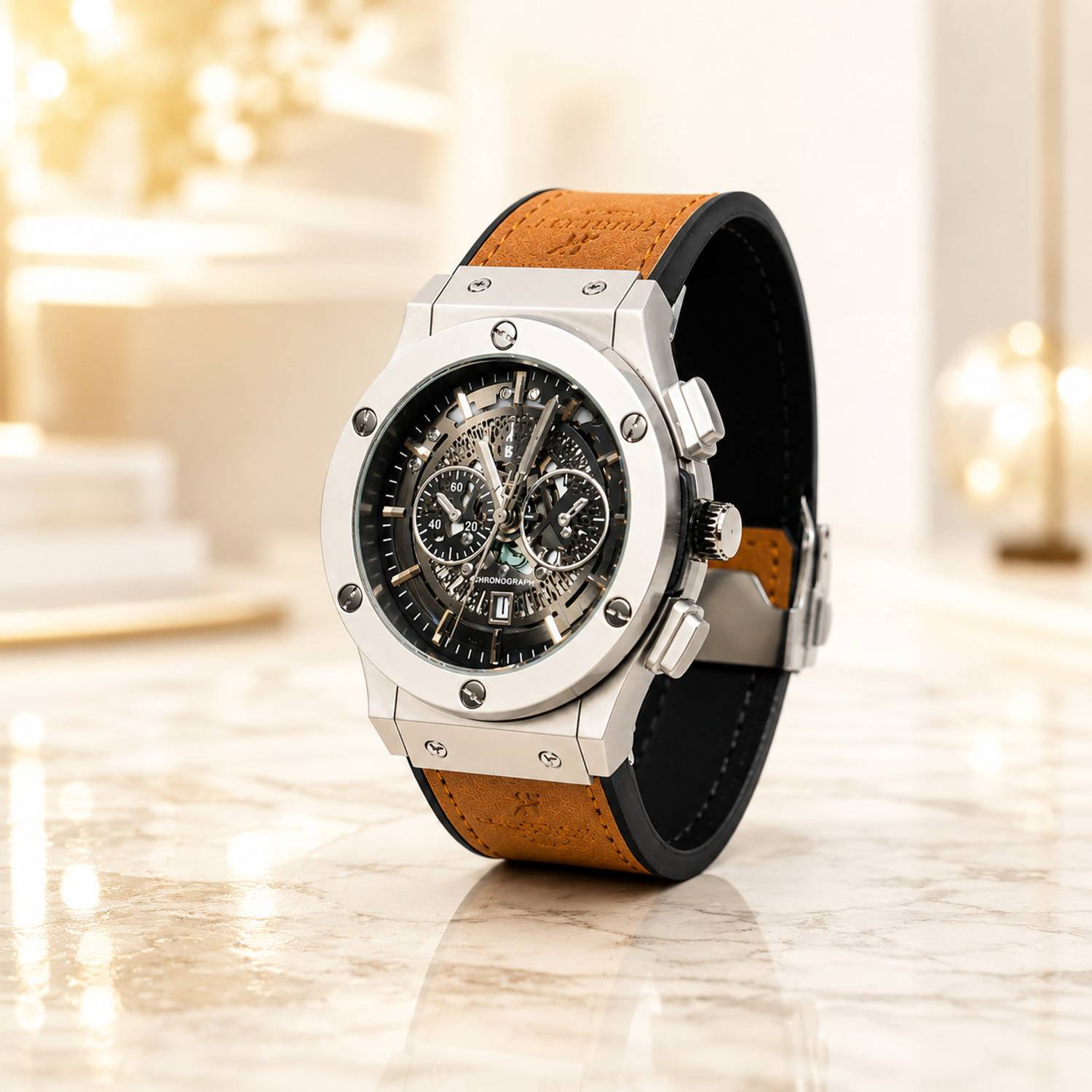 Italigs Skeleton Chronograph Analog Watch for Men - Image 1