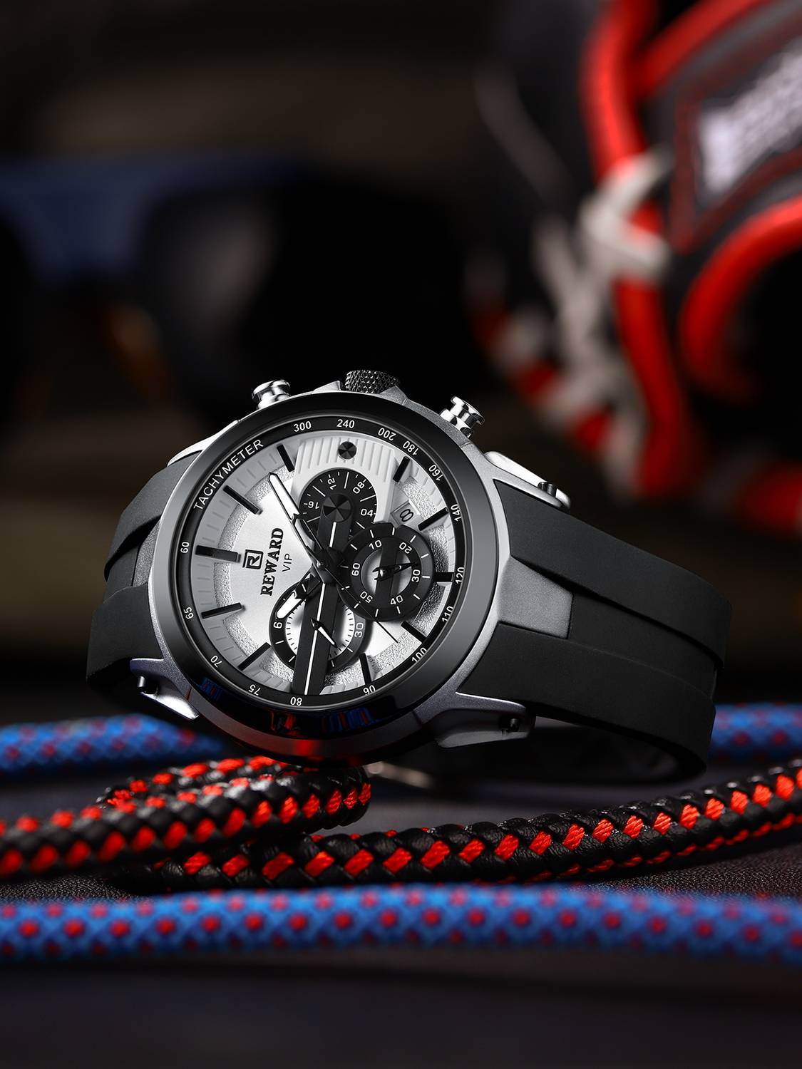 Reward RD83046M-B Black Analog Watch For Men - Image 2