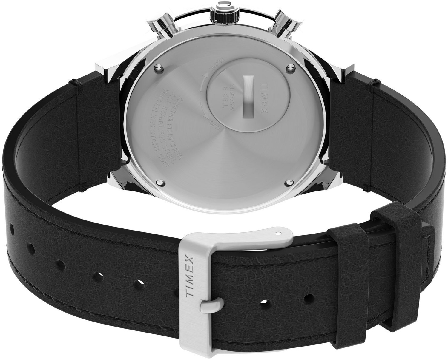 Image of TIMEX TWEG26408 Q Round 42mm Black Dial Analog Watch - For Men