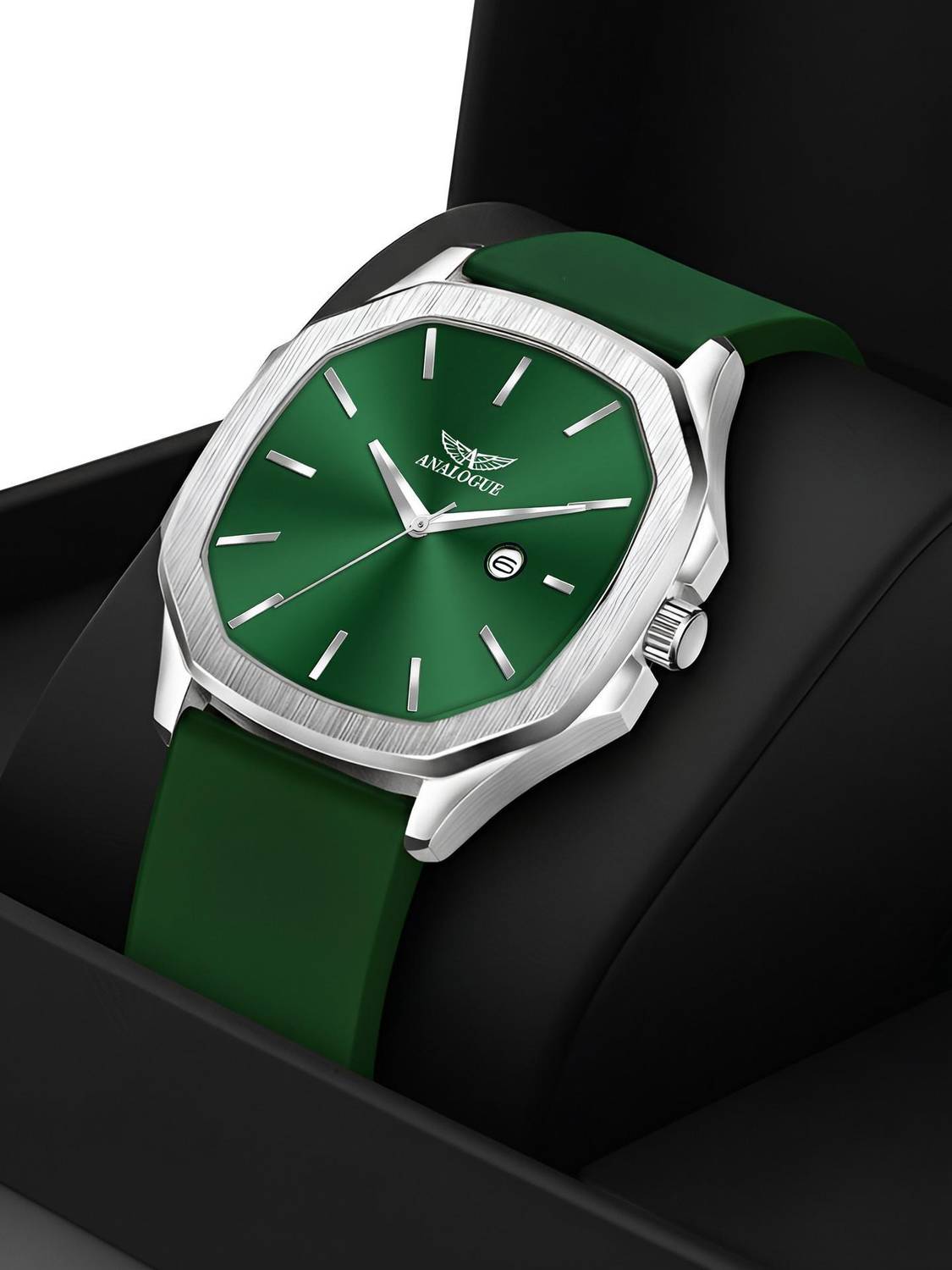 ANALOGUE Series | Working Date Display | Smart Watch Strap | 3D Glass | Soft Silicon Hexa Series | Working Date Display | Smart Watch Strap | 3D Glass | Soft Silicon Analog Watch - For Men