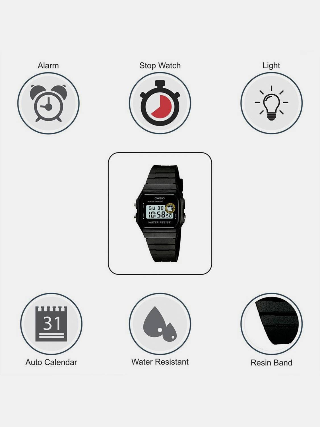 CASIO D052 Youth Men's Watch - Image 4