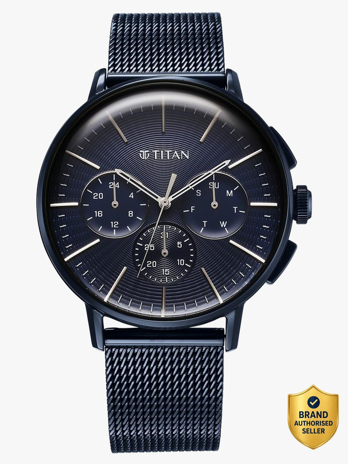 Image of Titan Titan Grey Round Dial Stainless Steel Watch For Men Analog Watch - For Men