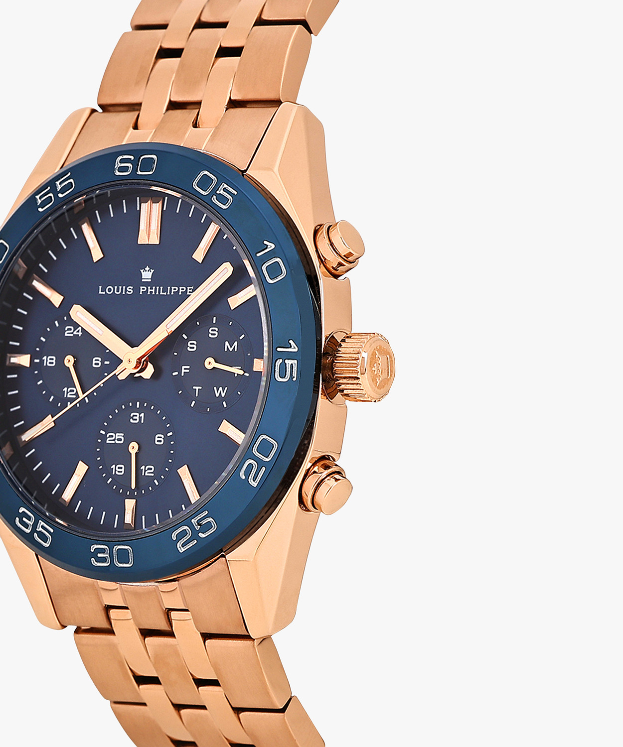 Image of Louis Philippe Multifunction Blue Dial Analog Watch Analog Watch - For Men