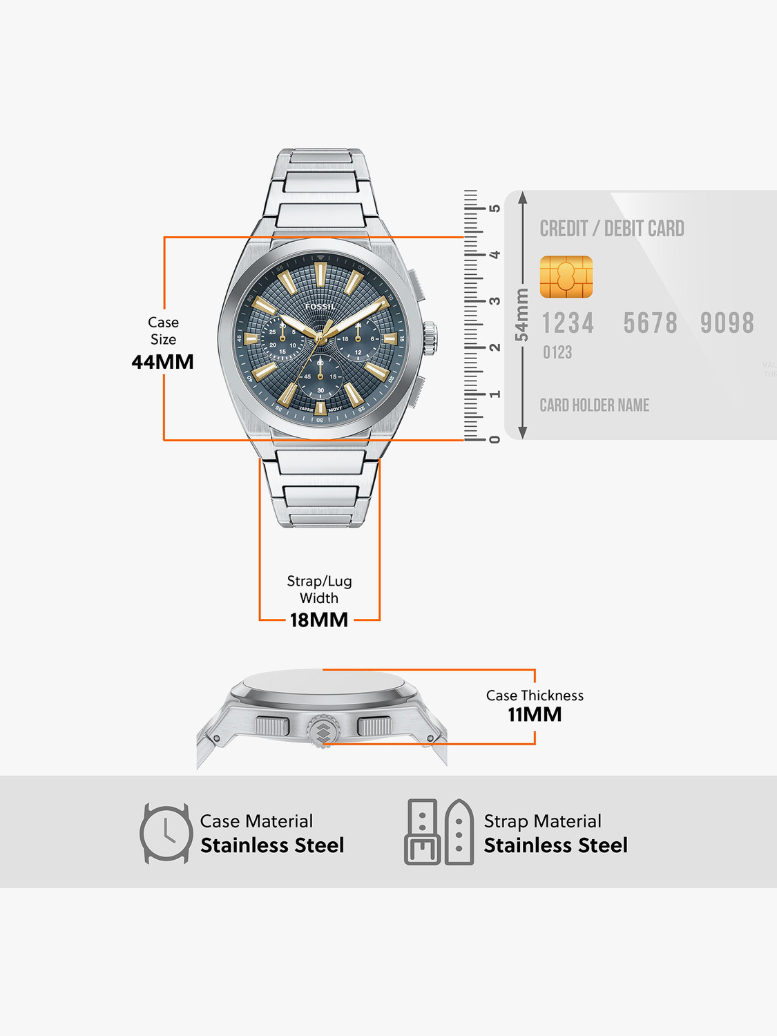 Image of FOSSIL Everett Everett Analog Watch - For Men